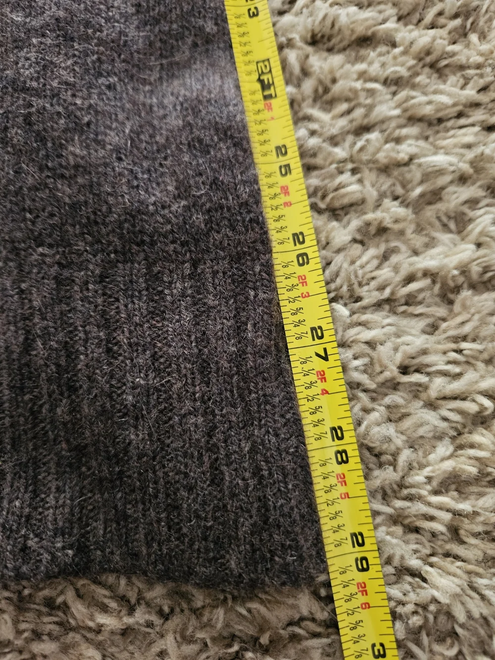 Banana Republic Luxury Winter Blend Men's Brown Cashmere Wool Sweater Size Large